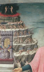 Dante e il suo poema la Divina Commedia, 1465 (dettaglio)